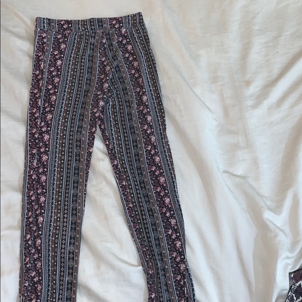 Patterned Bell Bottom Pants - Picture 3 of 5